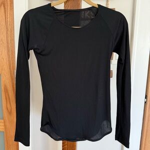 Peter Cohen Classic Designer Viscose Blend Black Long Sleeve Blouse WM Small EUC